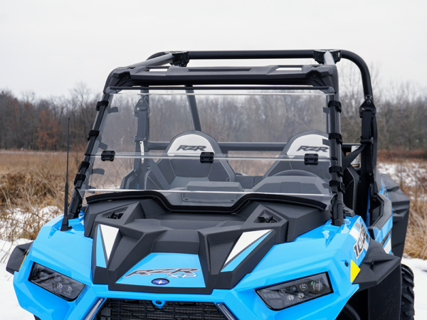 2021+ Polaris RZR Trail 900-1000 Scratch Resistant Folding Windshield - Image 3