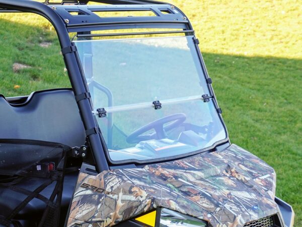 Polaris Ranger Midsize Scratch Resistant Folding Windshield - Image 3