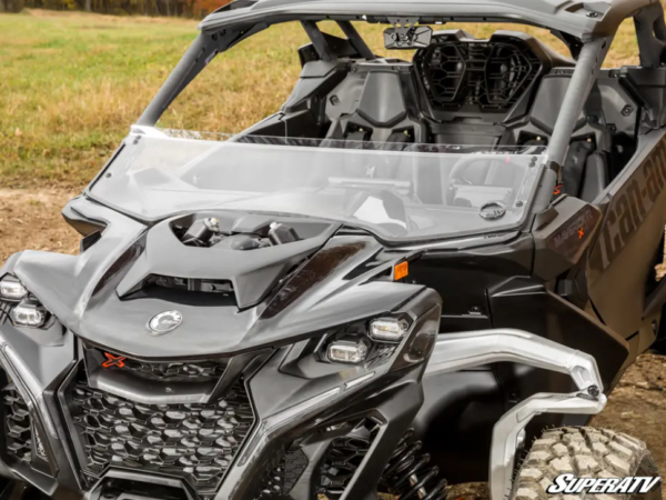 Can-Am Maverick R Scratch-Resistant Half Windshield (2024+) - Image 2