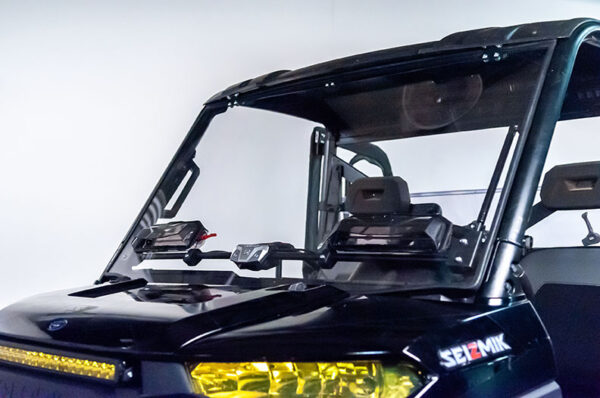 Seizmik Polaris Ranger XP 900-1000 Flip-Up Windshield Scratch Resistant - Image 2