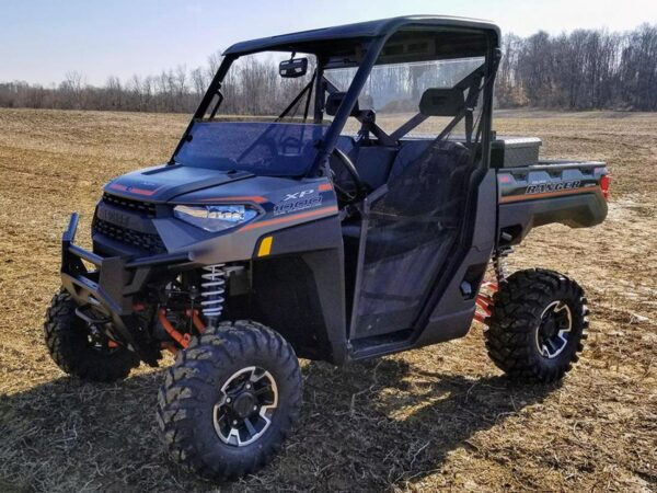 Polaris Ranger XP 570/900/1000 Short Dark Tint Windshield By Spike - Image 2
