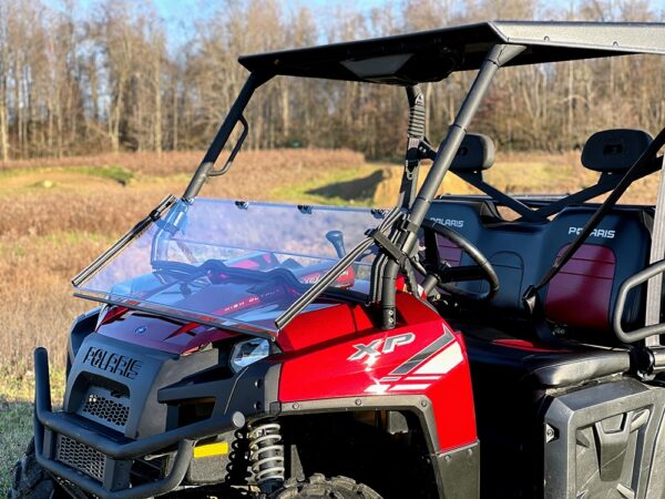 Polaris Ranger XP 800 Scratch Resistant Folding Windshield - Image 2