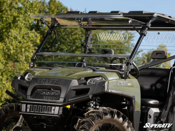 Polaris Ranger 570/800 Scratch Resistant Flip Windshield - Image 2