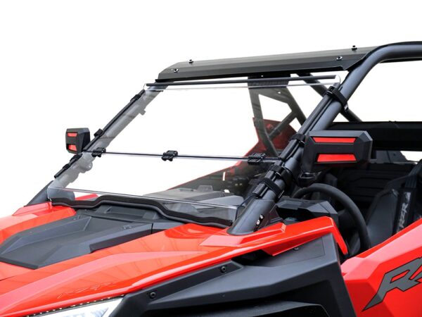 Polaris RZR Turbo R Hard Coated Folding Windshield (2022+) - Image 2