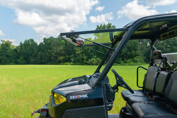 Seizmik Polaris Ranger XP 900-1000 Flip-Up Windshield Scratch Resistant - Image 3
