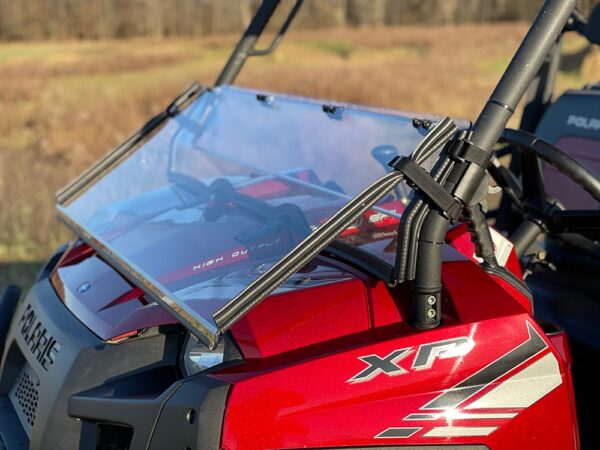Polaris Ranger XP 800 Scratch Resistant Folding Windshield - Image 3