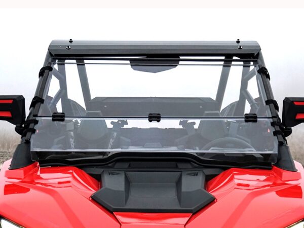 Polaris RZR Turbo R Hard Coated Folding Windshield (2022+) - Image 3