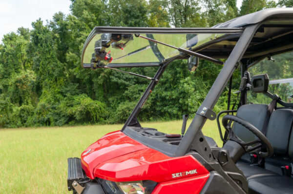 Seizmik Can-Am Defender Flip-Up Windshield Scratch Resistant - Image 3