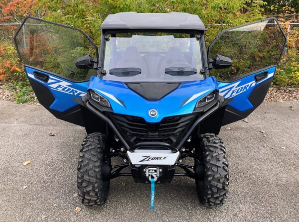 CF Moto Z-Force 800-950 Trail Vented Polycarbonate Upper Doors Kit (Tinted) - Image 5
