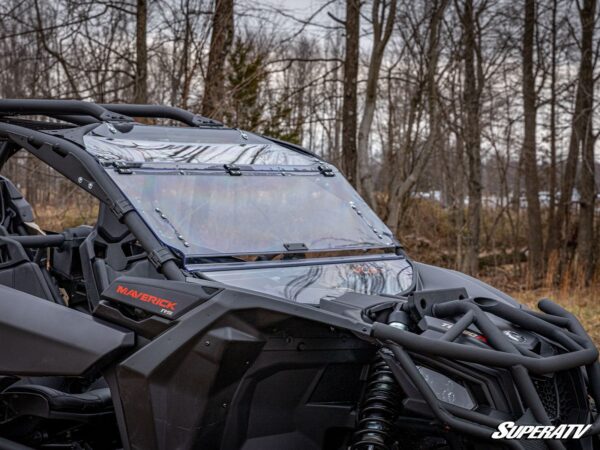 Can Am Maverick X3 Scratch Resistant Flip Windshield - Image 5