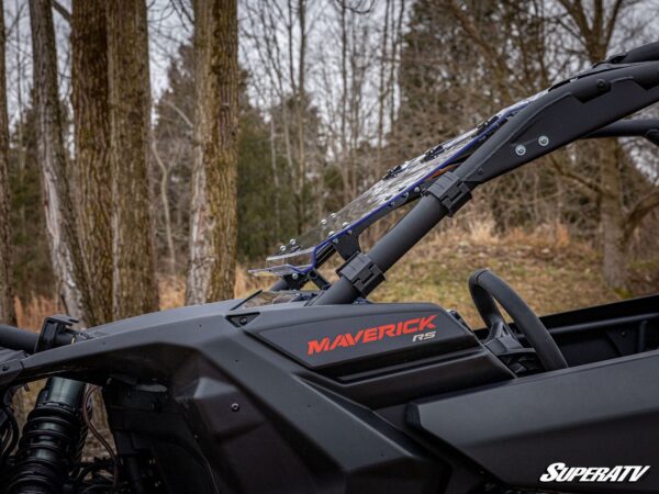 Can Am Maverick X3 Scratch Resistant Flip Windshield - Image 6