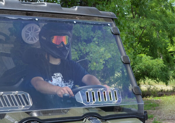 Polaris Ranger 570/800 Scratch Resistant Vented Full Windshield - Image 2