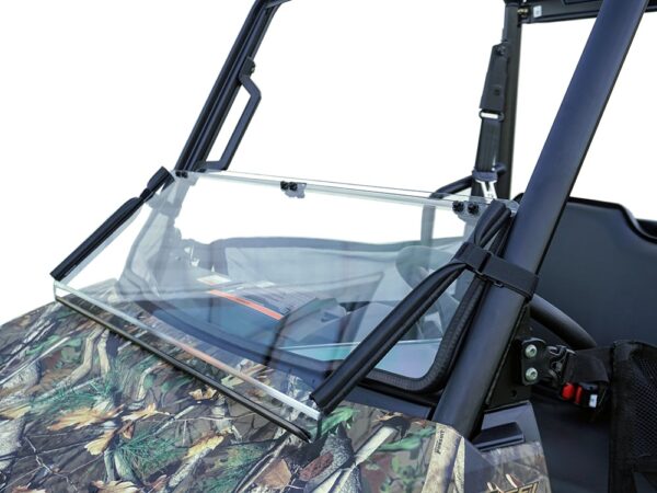 Polaris Ranger Midsize Scratch Resistant Folding Windshield - Image 2