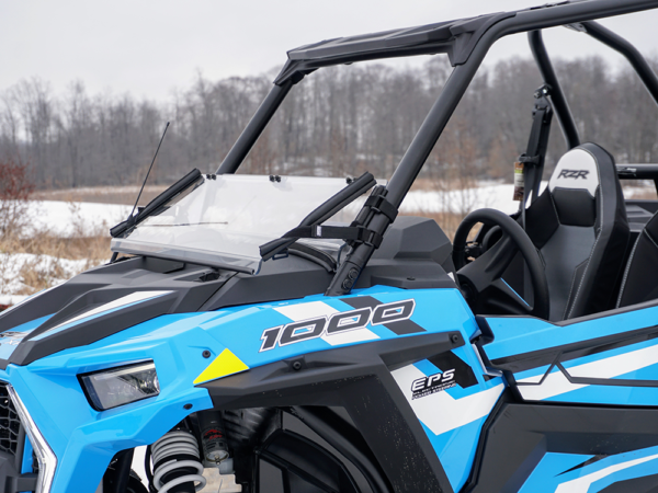2021+ Polaris RZR Trail 900-1000 Scratch Resistant Folding Windshield - Image 2