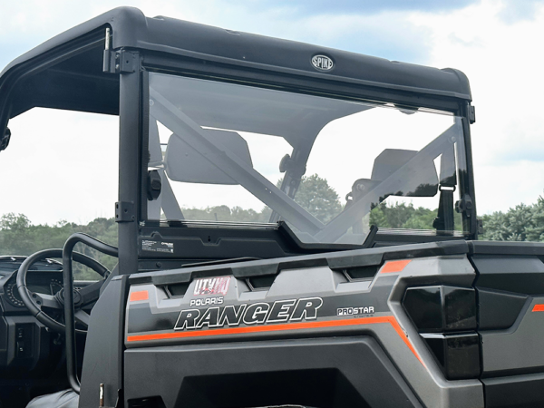 Polaris Ranger XP 900-1000 Rear Tinted Windshield by Spike - Image 2