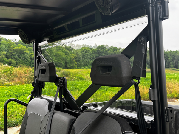 Polaris Ranger XP 900-1000 Rear Tinted Windshield by Spike - Image 3