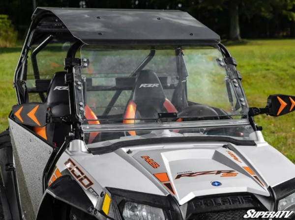 Polaris RZR 800-900 Scratch Resistant Flip Windshield - Image 2