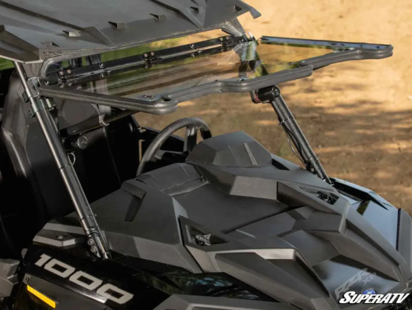 Polaris RZR XP 1000-Turbo Maxdrive Powered Flip Up Windshield (2019+) - Image 2