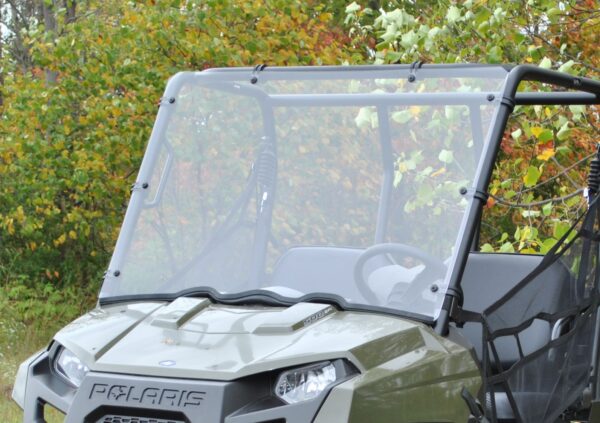 Polaris Ranger Midsize Full Windshield (Round Tube) - Image 2