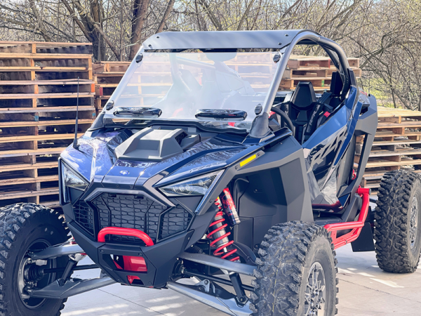 Polaris RZR Pro-R Scratch Resistant Dual Vent Full Windshield (2022+) - Image 2