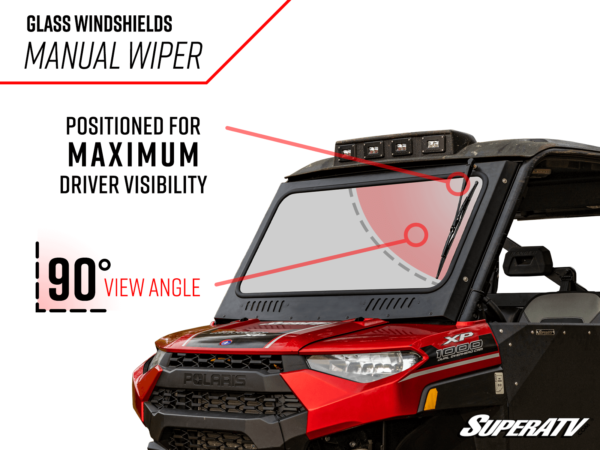 Polaris Ranger 900-1000 Glass Windshield - Image 3