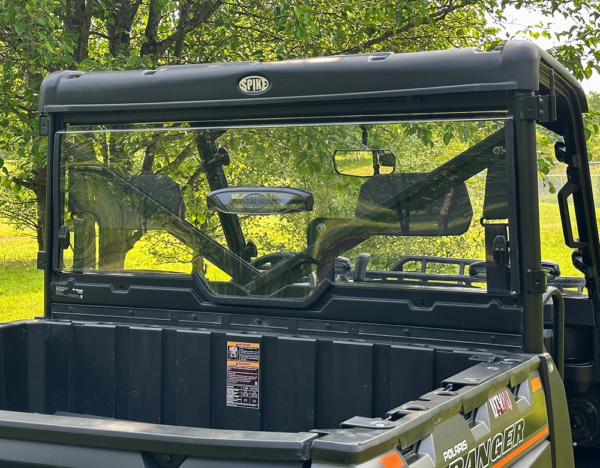 Polaris Ranger XP 900-1000 Vented Hard Coated Rear Windshield - Image 3
