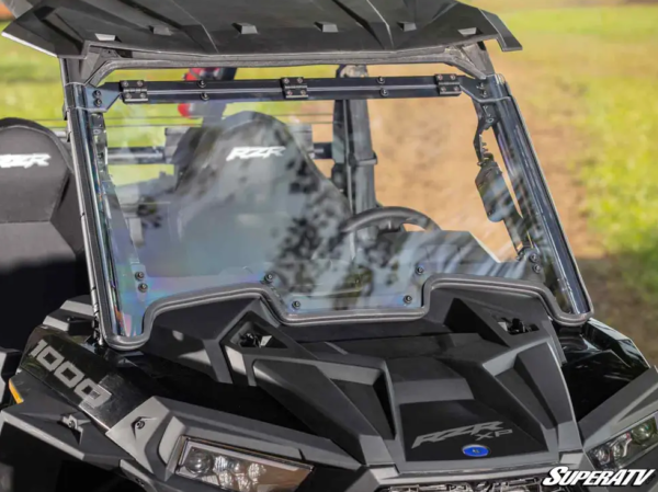 Polaris RZR XP 1000-Turbo Maxdrive Powered Flip Up Windshield (2019+) - Image 3