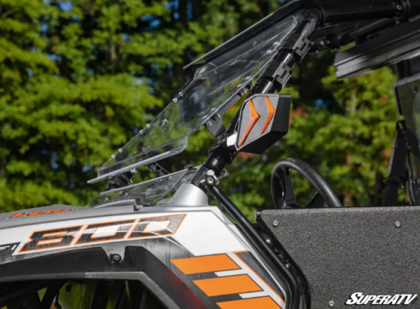 Polaris RZR 800-900 Scratch Resistant Flip Windshield - Image 3