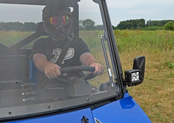 Polaris Ranger XP 900/1000 Scratch Resistant Flip Windshield - Image 3