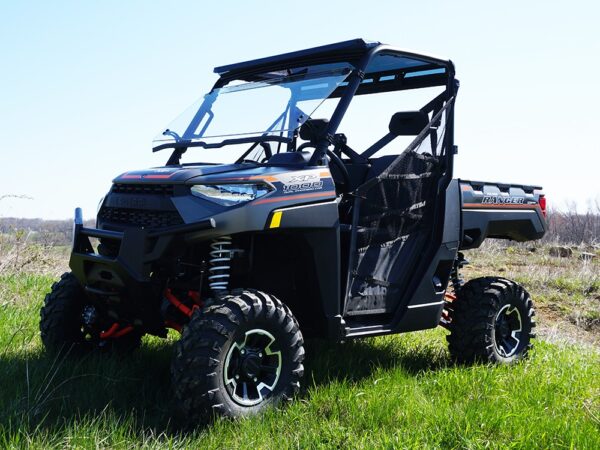 2018+ Polaris Ranger XP1000 Tilting Scratch Resistant Windshield - Image 3