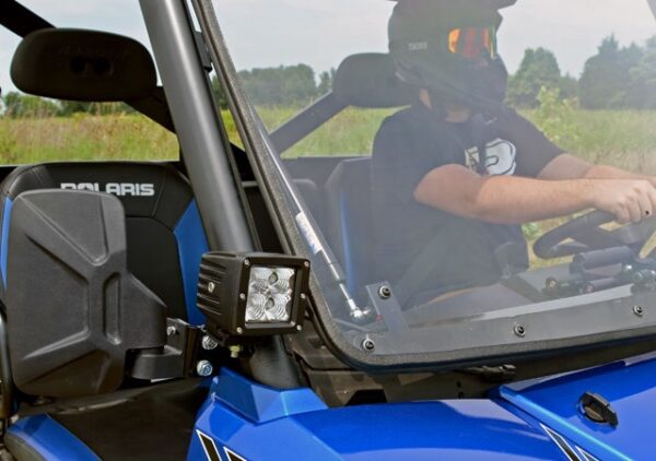 Polaris Ranger XP 900/1000 Scratch Resistant Flip Windshield - Image 4
