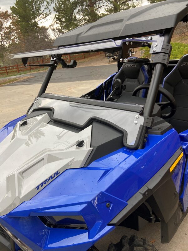 2021+ Polaris RZR Trail 900-S 1000 Flip Up Windshield - Image 6