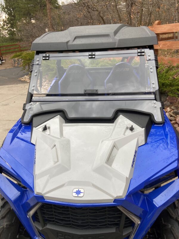 2021+ Polaris RZR Trail 900-S 1000 Flip Up Windshield - Image 8