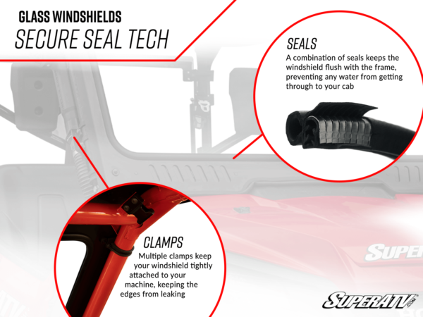 Polaris Ranger 900-1000 Glass Windshield - Image 8