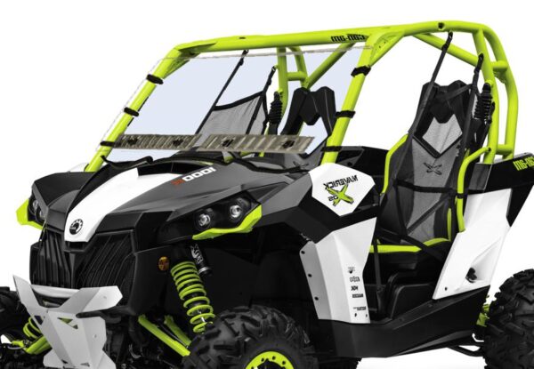 Can Am Maverick Full Hard Coated Windshield w/Dual Sliding Vents - Image 2
