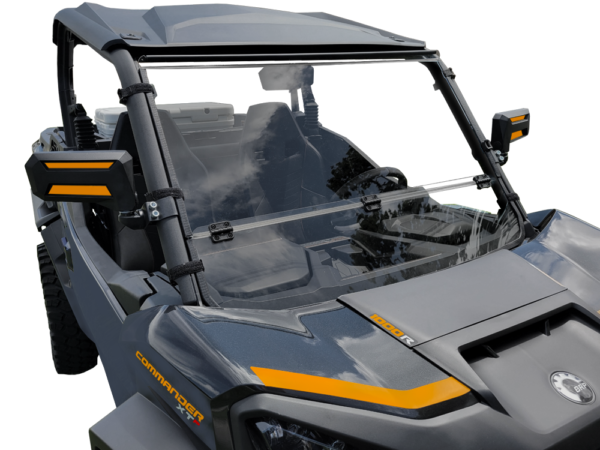2021+ Can-Am Commander Scratch Resistant Folding Windshield - Image 2