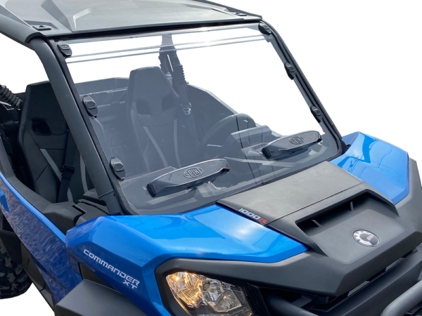 2021+ Can-Am Commander Full Windshield With Adjustable Vents - Image 3