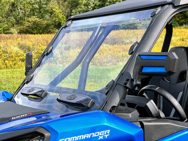 2021+ Can-Am Commander Full Windshield With Adjustable Vents - Image 4