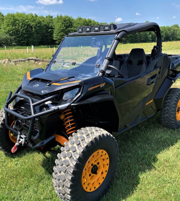 2021+ Can-Am Commander Scratch Resistant Folding Windshield - Image 4