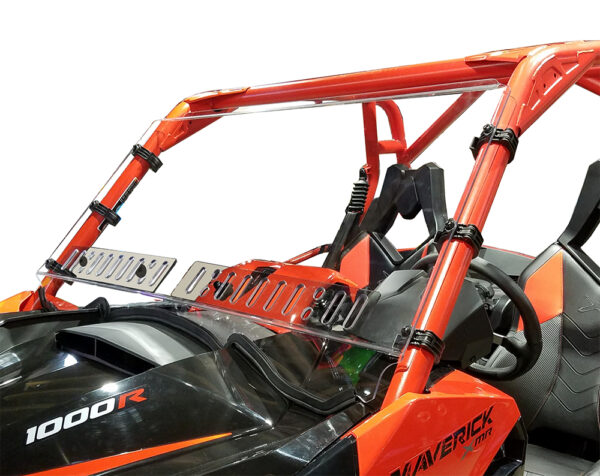 Can Am Maverick Full Hard Coated Windshield w/Dual Sliding Vents