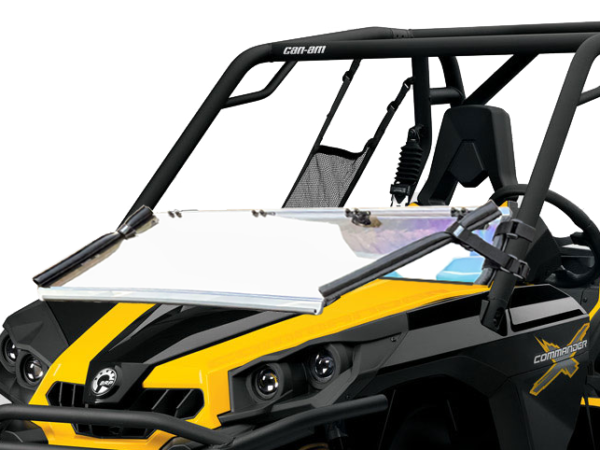 Can Am Commander Scratch Resistant Folding Windshield - Image 2
