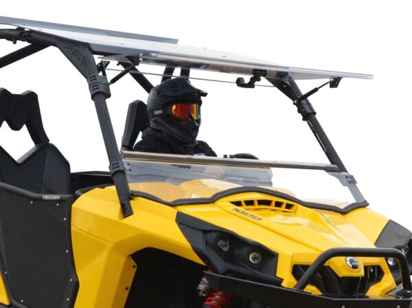 Can-Am Commander Scratch Resistant Flip Windshield