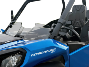 Can Am Commander Stealth Tinted Scratch Resistant Short Windshield