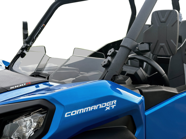 Can Am Commander Stealth Tinted Scratch Resistant Short Windshield