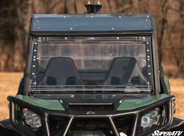 2021+ Can-Am Commander Scratch Resistant Flip Windshield - Image 3