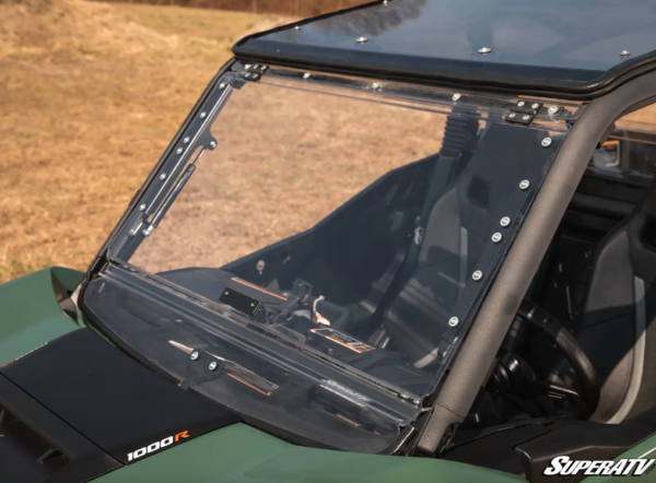 2021+ Can-Am Commander Scratch Resistant Flip Windshield - Image 7
