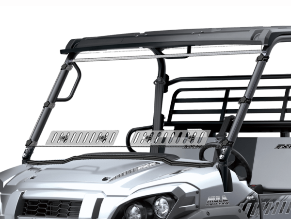 Kawasaki Mule PRO-FXR Dual Vented Windshield W/HardCoat