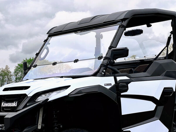 Kawasaki RIDGE Scratch Resistant Full Fold-Down Windshield - Image 2