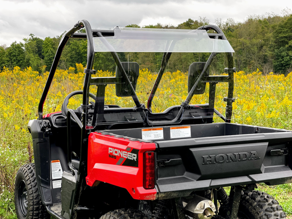 Honda Pioneer 500-520 Rear Polycarbonate Windshield - Image 3