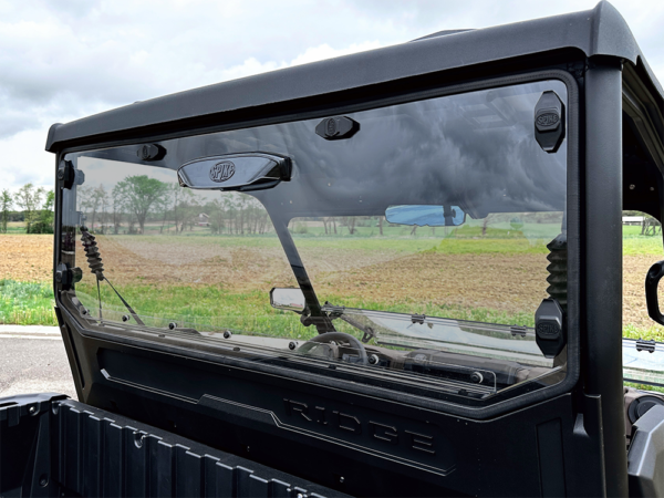 Kawasaki RIDGE Tinted Rear Windshield With Adjustable Vent - Image 3